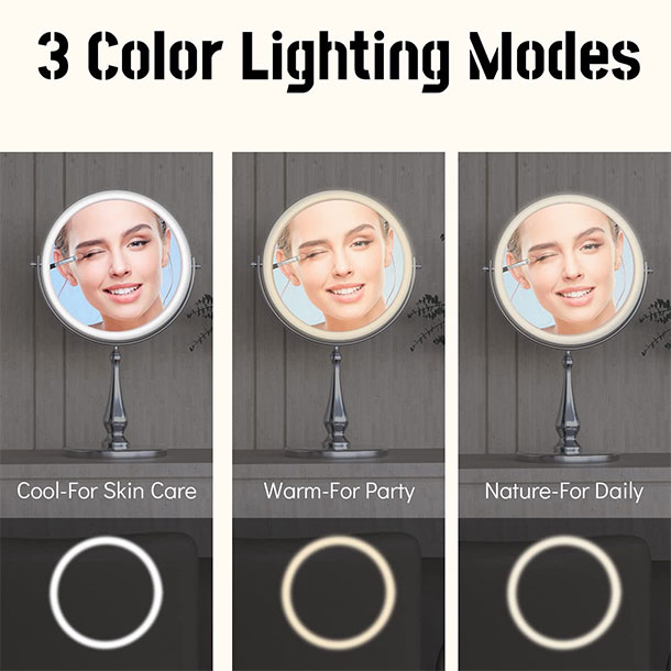 9" Lighted Makeup Mirror