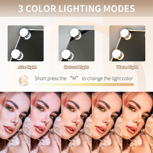 9 Dimmable LED Bulbs Hollywood Vanity Mirror