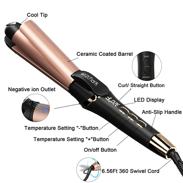 Two-in-one Hair Straightener and Curler