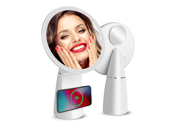 The Very Best Lighted Makeup Mirror with Wireless Charger & Phone Holder